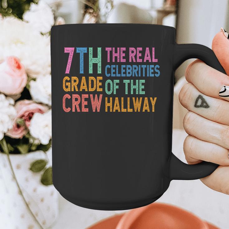 7th Grade Crew The Real Celebrities Of The Hallway Teacher Graphic Print Coffee Mug, funny design 7th Grade Crew The Real Celebrities Of The Hallway Teacher Graphic Print Coffee Mug, funny design