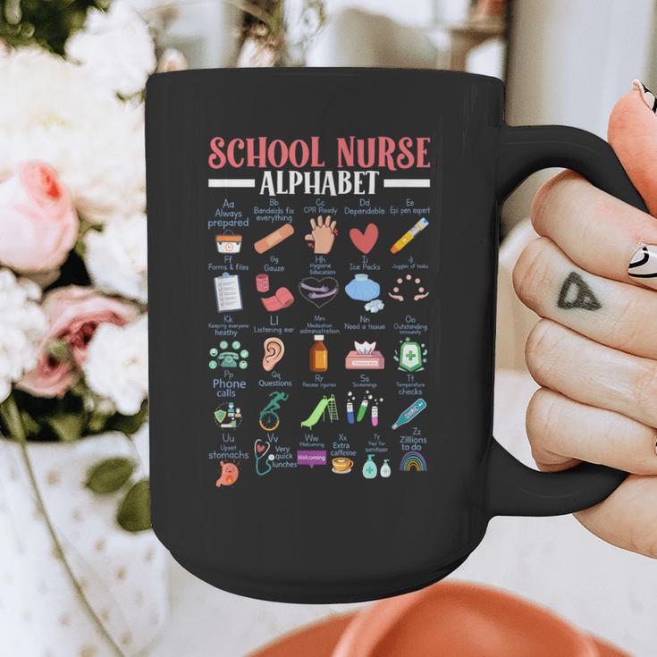 ABC School Nurse Alphabet Student Teacher Health Worker Graphic Print Coffee Mug, funny design ABC School Nurse Alphabet Student Teacher Health Worker Graphic Print Coffee Mug, funny design