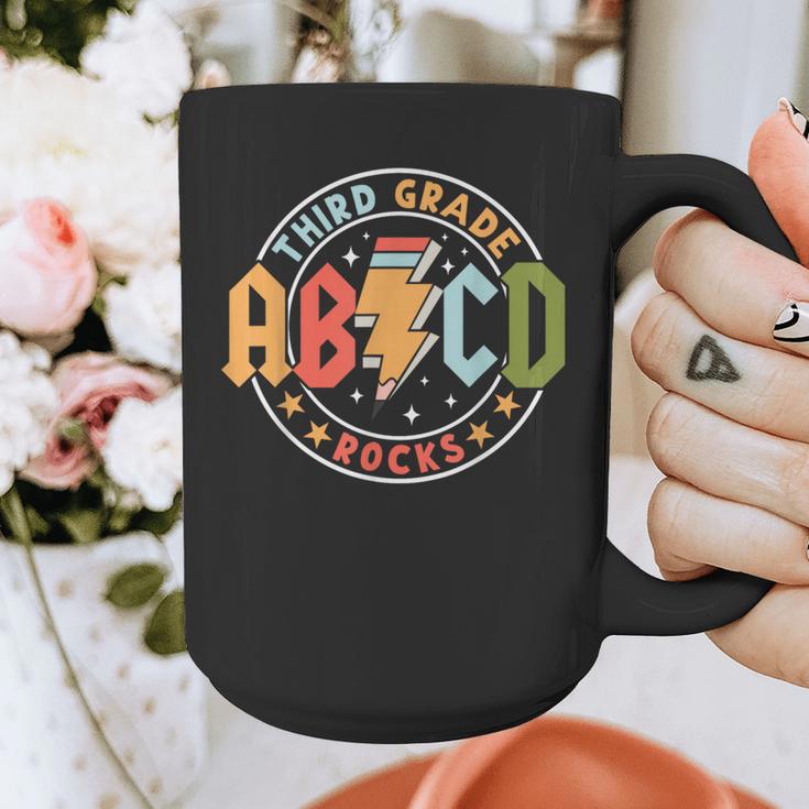 ABCD 3rd Grade Rocks Pencil Lightning Teachers Rock Boys Graphic Print Coffee Mug, funny design ABCD 3rd Grade Rocks Pencil Lightning Teachers Rock Boys Graphic Print Coffee Mug, funny design