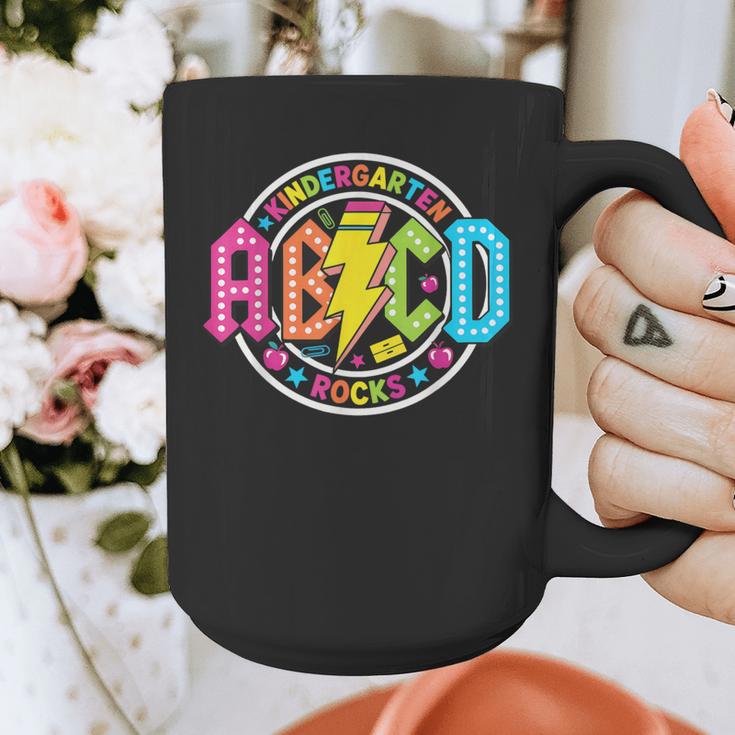 ABCD Kindergarten Rocks Back To School Teachers Students Graphic Print Coffee Mug, funny design ABCD Kindergarten Rocks Back To School Teachers Students Graphic Print Coffee Mug, funny design