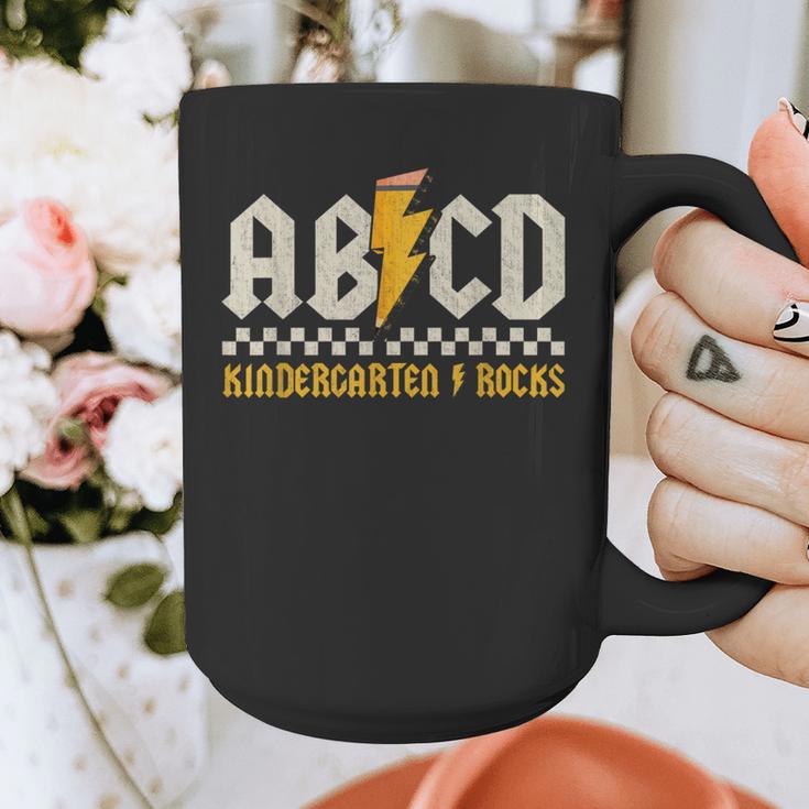 ABCD Kindergarten Rocks Pencil Lightning Students Teachers Graphic Print Coffee Mug, funny design ABCD Kindergarten Rocks Pencil Lightning Students Teachers Graphic Print Coffee Mug, funny design