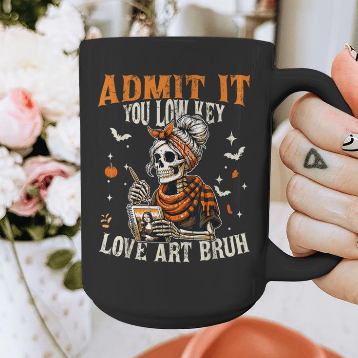 Admit It You Low Key Love Art Bruh Halloween Art Teacher Graphic Print Coffee Mug, funny design Admit It You Low Key Love Art Bruh Halloween Art Teacher Graphic Print Coffee Mug, funny design