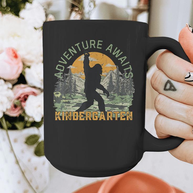 Adventure Awaits Bigfoot Teacher Kindergarten Back To School Graphic Print Coffee Mug, funny design Adventure Awaits Bigfoot Teacher Kindergarten Back To School Graphic Print Coffee Mug, funny design