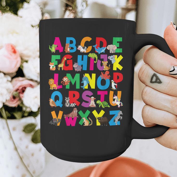 Alphabet Animals ABCs Zoo Kids Boys Girls Teacher Graphic Print Coffee Mug, funny design