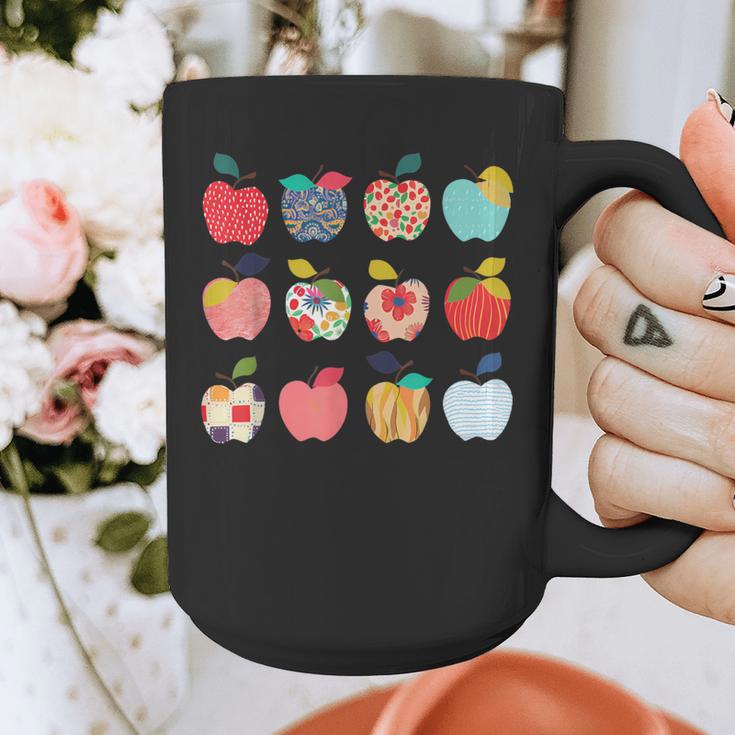 Art Apples Back To School For Teacher Student Graphic Print Coffee Mug, funny design