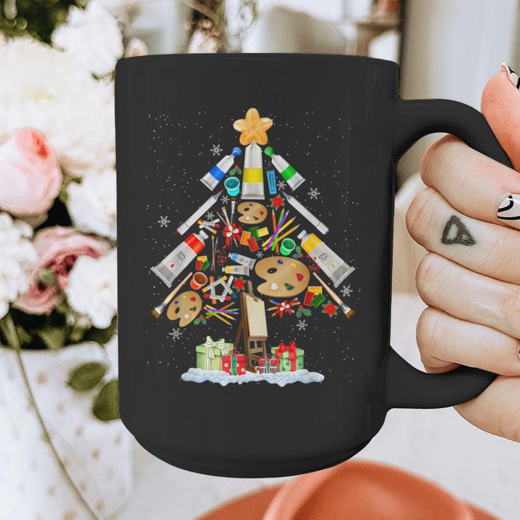 Art Christmas Tree Merry Christmas Artist Art Teacher Graphic Print Coffee Mug, funny design Art Christmas Tree Merry Christmas Artist Art Teacher Graphic Print Coffee Mug, funny design
