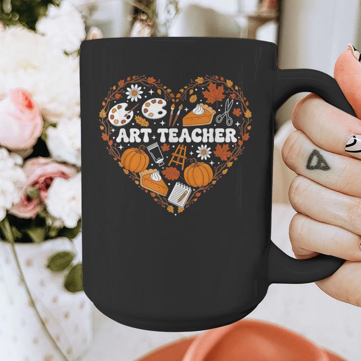 Art Teacher Heart Autumn Thanksgiving Kids Graphic Print Coffee Mug, funny design Art Teacher Heart Autumn Thanksgiving Kids Graphic Print Coffee Mug, funny design