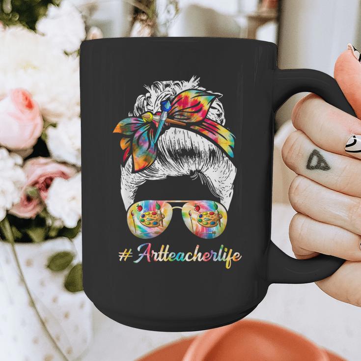 Art Teacher Life Messy Bun Back To School Art Teacher Graphic Print Coffee Mug, funny design Art Teacher Life Messy Bun Back To School Art Teacher Graphic Print Coffee Mug, funny design