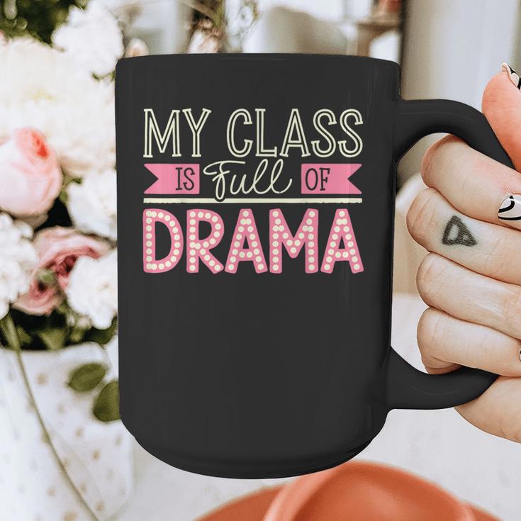 Theatre School Drama Class Musical Theater Drama Teacher Graphic Print Coffee Mug, funny design