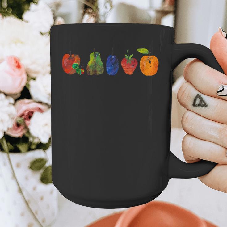 Back To School Cute Hungry Lover Fruits Teacher Graphic Print Coffee Mug, funny design