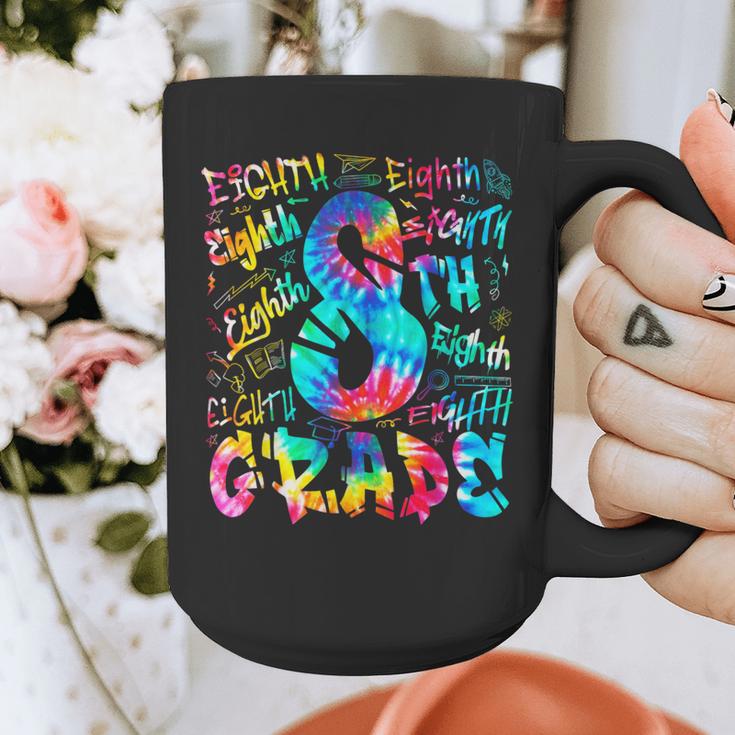 Back To School Eighth 8th Grade Tie Dye Typography Teacher Graphic Print Coffee Mug, funny design Back To School Eighth 8th Grade Tie Dye Typography Teacher Graphic Print Coffee Mug, funny design