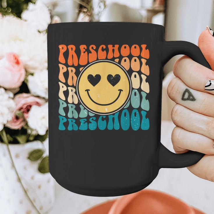 Back To School Groovy Smile Preschool Teachers Students Kids Graphic Print Coffee Mug, funny design Back To School Groovy Smile Preschool Teachers Students Kids Graphic Print Coffee Mug, funny design