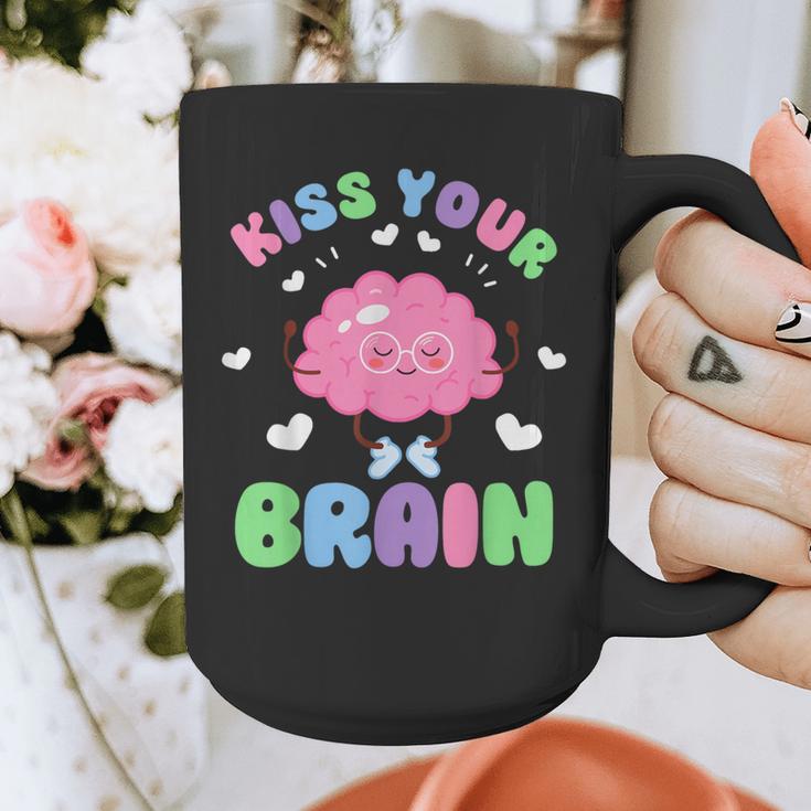 Back To School Kiss Your Brain Cute Teacher Appreciation Graphic Print Coffee Mug, funny design Back To School Kiss Your Brain Cute Teacher Appreciation Graphic Print Coffee Mug, funny design