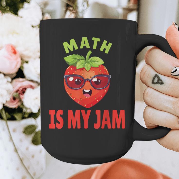 Back To School Math Is My Jam Math Teacher Graphic Print Coffee Mug, funny design