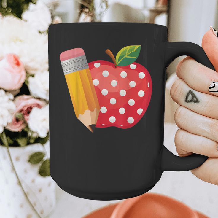 Back To School Pencil And Apple Teacher Student Graphic Print Coffee Mug, funny design Back To School Pencil And Apple Teacher Student Graphic Print Coffee Mug, funny design