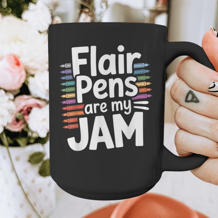 Back To School Teacher Flair Pens Are My Jam Graphic Print Coffee Mug, funny design Back To School Teacher Flair Pens Are My Jam Graphic Print Coffee Mug, funny design