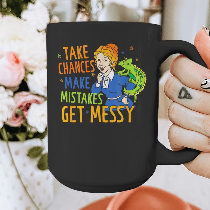 Beauty Teacher Take Chances Make Mistakes Get Messy Graphic Print Coffee Mug, funny design Beauty Teacher Take Chances Make Mistakes Get Messy Graphic Print Coffee Mug, funny design