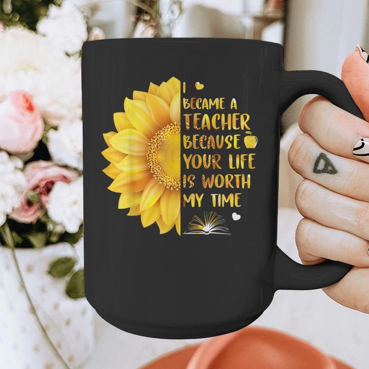 I Became A Teacher Because Your Life Is Worth My Time Tshirt Men Women Graphic Print Coffee Mug, funny design I Became A Teacher Because Your Life Is Worth My Time Tshirt Men Women Graphic Print Coffee Mug, funny design