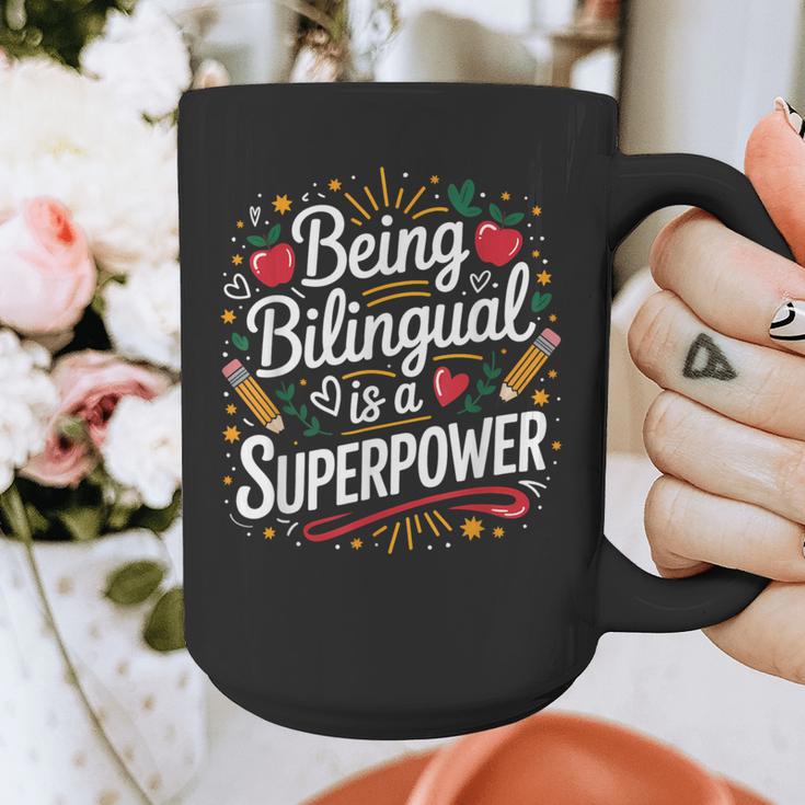 Being Bilingual Is A Superpower ESL Teacher School Graphic Print Coffee Mug, Esl Teacher Gifts, funny design Being Bilingual Is A Superpower ESL Teacher School Graphic Print Coffee Mug, Esl Teacher Gifts, funny design
