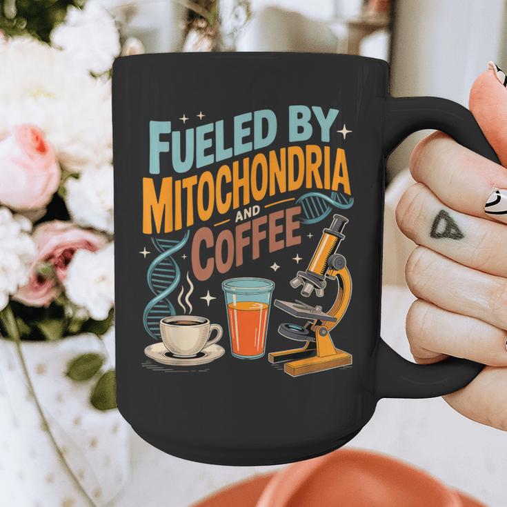 Biology Teacher Science Fueled By Mitochondria Coffee Graphic Print Coffee Mug, Science Teacher Gifts, funny design