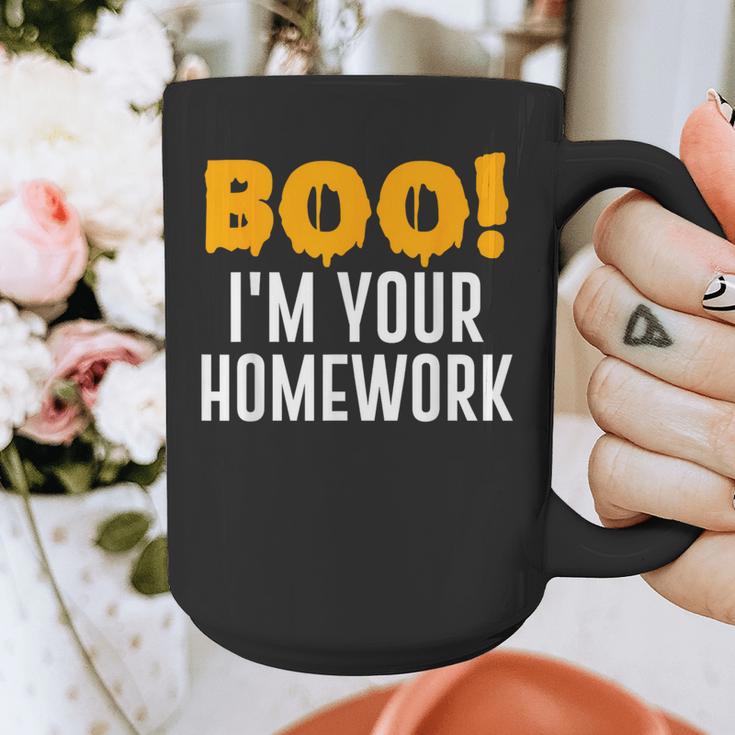 Boo I'm Your Homework Halloween Teacher Costume Graphic Print Coffee Mug, funny design Boo I'm Your Homework Halloween Teacher Costume Graphic Print Coffee Mug, funny design