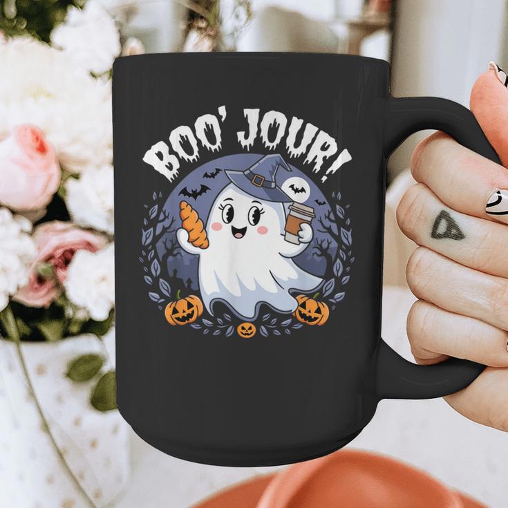 Boo Jour Ghost Halloween French Teacher Cute Coffe Croissant Graphic Print Coffee Mug, funny design Boo Jour Ghost Halloween French Teacher Cute Coffe Croissant Graphic Print Coffee Mug, funny design