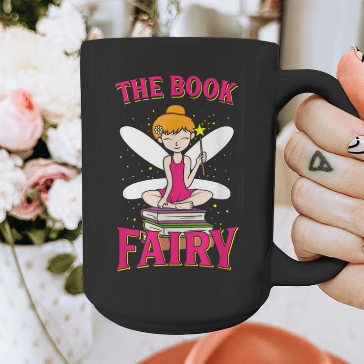 The Book Fairy Reading Teacher Librarian T-Shirt Graphic Print Coffee Mug, funny design