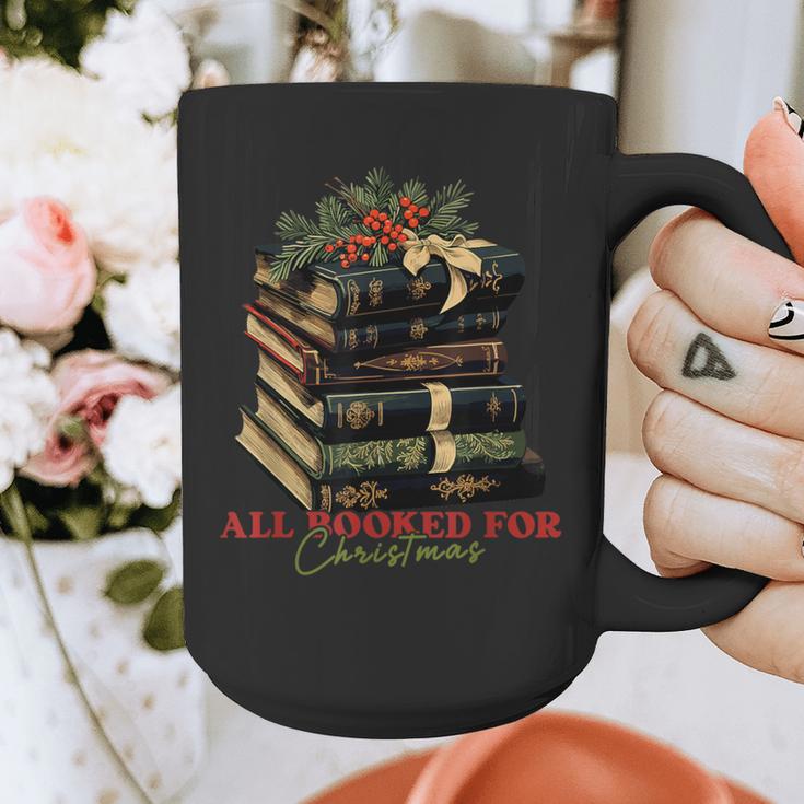 All Booked For Christmas Christmas Book Tree For Teacher For Men Women Kids Graphic Print Coffee Mug, funny design