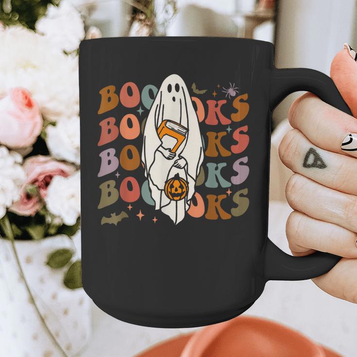 Booooks Ghost Halloween Groovy Vintage Teacher Book Reading Graphic Print Coffee Mug, Groovy Teacher Gifts, funny design Booooks Ghost Halloween Groovy Vintage Teacher Book Reading Graphic Print Coffee Mug, Groovy Teacher Gifts, funny design