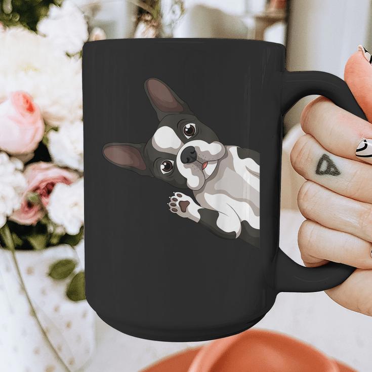Boston Terrier Bostie Dog Kids Boys Girls Graphic Print Coffee Mug, funny design