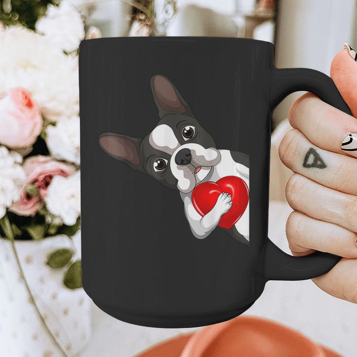 Boston Terrier Bostie Dog Kids Women Girls Graphic Print Coffee Mug, funny design