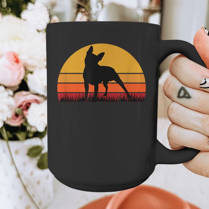 Boston Terrier Bostie Sunset Retro Dog Pet Mom Dad Graphic Print Coffee Mug, Couple Gifts, Mom Gifts, Boston Terrier Dad Gifts, Boston Terrier Mom Gifts, funny design