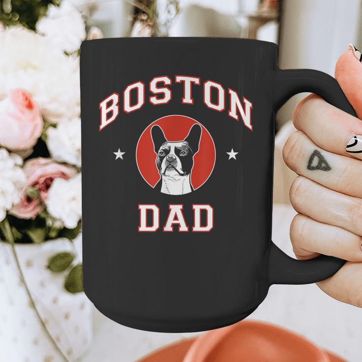 Boston Terrier Dad Dog Father For Men Women Kids Graphic Print Coffee Mug, Couple Gifts, Boston Terrier Dad Gifts, funny design