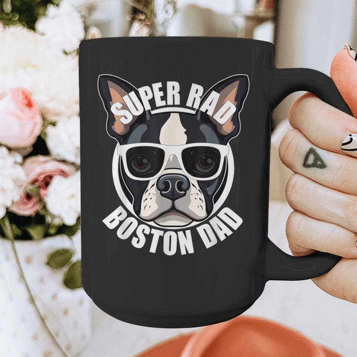 Boston Terrier Dad Father’s Day Dog Dad Men’s Graphic Print Coffee Mug, Couple Gifts, Boston Terrier Dad Gifts, funny design
