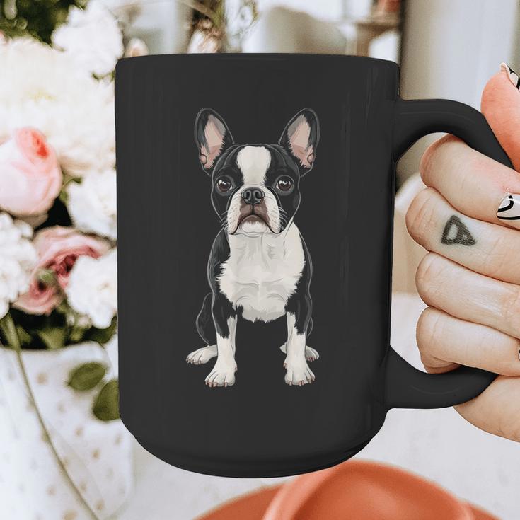 Boston Terrier Dog Motif Pet Art Boston Terrier For Men Women Kids Graphic Print Coffee Mug, funny design