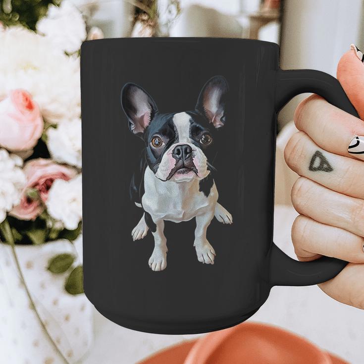 Boston Terrier Dog Motif Pet Art Boston Terrier Men Women Kids Graphic Print Coffee Mug, funny design