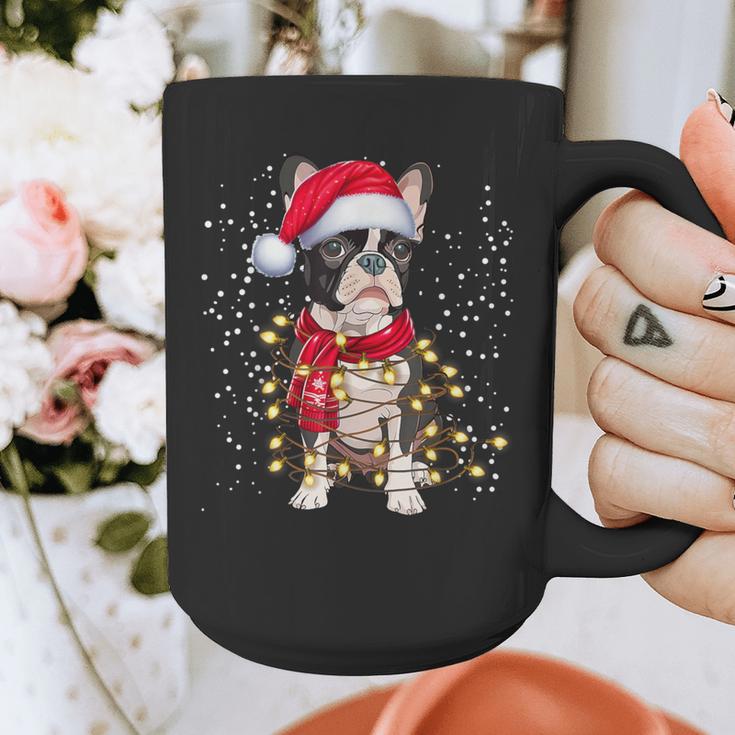 Boston Terrier Dog Ugly Christmas Dog Xmas For Men Women Kids Graphic Print Coffee Mug, Boston Terrier Christmas Gifts, funny design