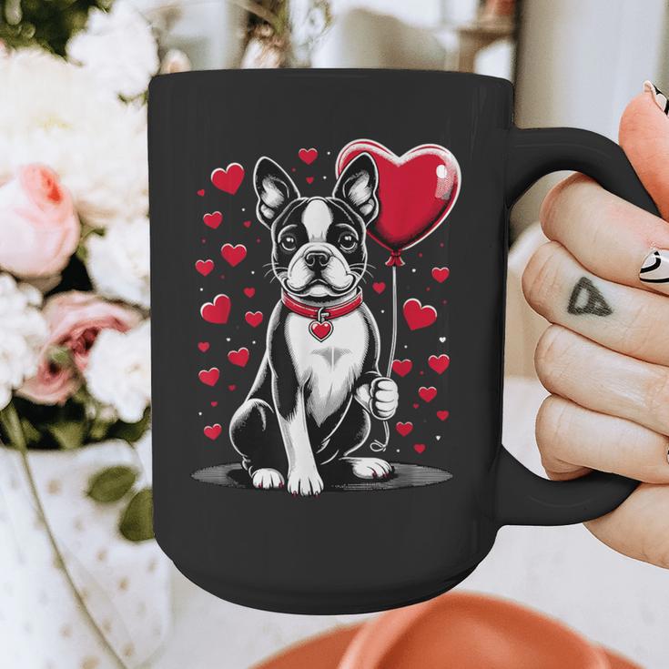 Boston Terrier Dog Valentine's Day Dog Owner Valentine Graphic Print Coffee Mug, funny design