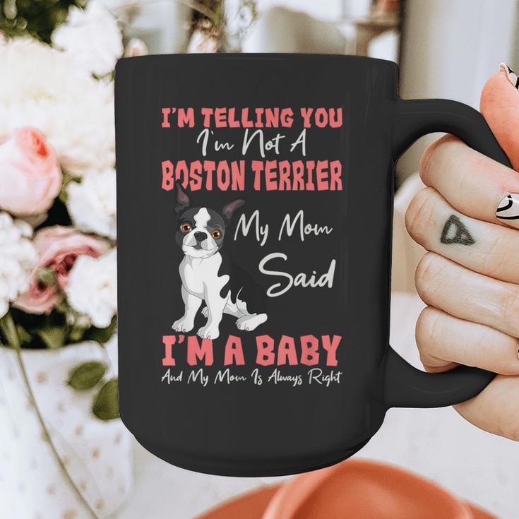 Boston Terrier Mom American Gentleman Dog Lover Mother's Day Graphic Print Coffee Mug, Couple Gifts, Mom Gifts, Boston Terrier Mom Gifts, American Boston Terrier Gifts, funny design