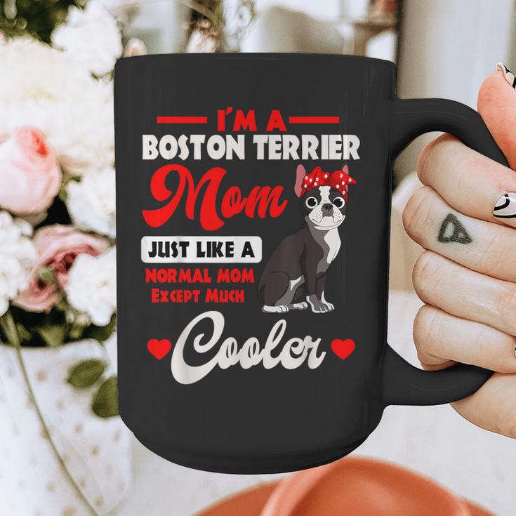 Boston Terrier Mom American Gentleman Dog Mother's Day Graphic Print Coffee Mug, Couple Gifts, Mom Gifts, Boston Terrier Mom Gifts, American Boston Terrier Gifts, funny design