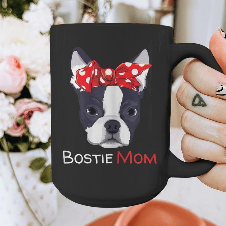 Boston Terrier Mom Bostie Women Girls Graphic Print Coffee Mug, Couple Gifts, Mom Gifts, Boston Terrier Mom Gifts, funny design