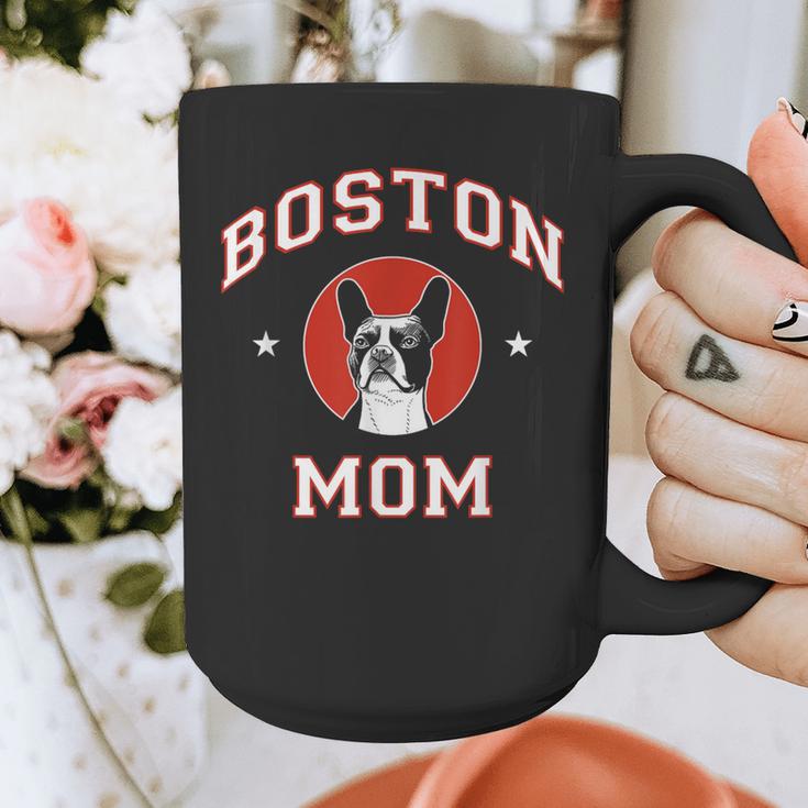 Boston Terrier Mom Dog Mother Graphic Print Coffee Mug, Couple Gifts, Mom Gifts, Boston Terrier Mom Gifts, funny design