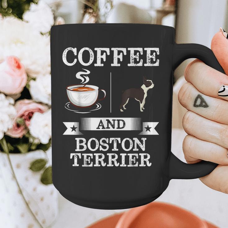 Boston Terrier Shirt Coffee And Boston Terrier Cute Dog For Men Women Girls Kids Graphic Print Coffee Mug, funny design