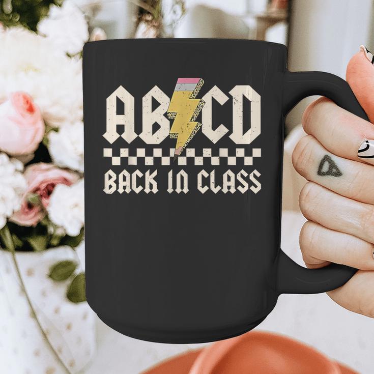 Boys Girls Teachers Rock Back To School ABCD Back In Class Graphic Print Coffee Mug, funny design Boys Girls Teachers Rock Back To School ABCD Back In Class Graphic Print Coffee Mug, funny design