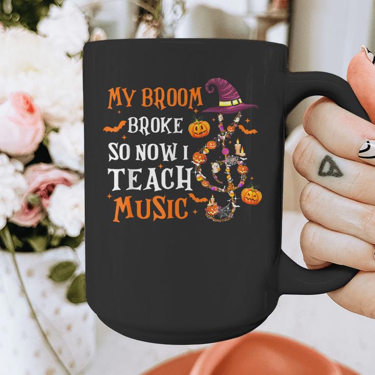My Broom Broke So Now I Teach Music Teacher Halloween Graphic Print Coffee Mug, funny design My Broom Broke So Now I Teach Music Teacher Halloween Graphic Print Coffee Mug, funny design