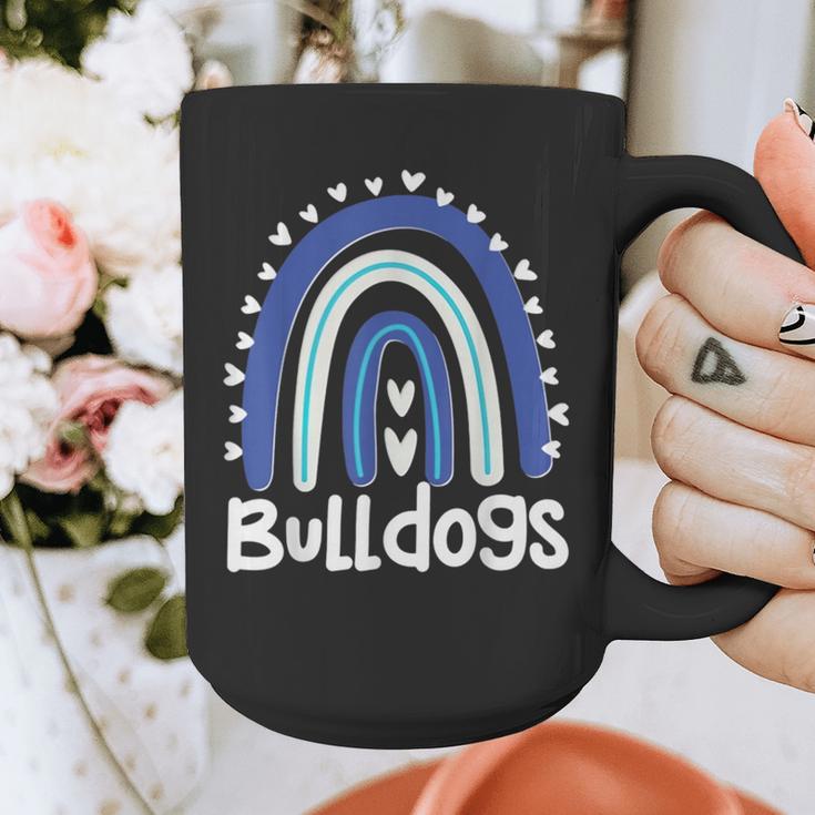 Bulldogs School Mascot Rainbow Teacher Lover Graphic Print Coffee Mug, funny design Bulldogs School Mascot Rainbow Teacher Lover Graphic Print Coffee Mug, funny design