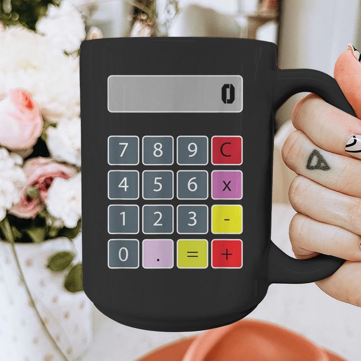 Calculator Math Teacher Halloween Costumes Women Men Adults Graphic Print Coffee Mug, funny design
