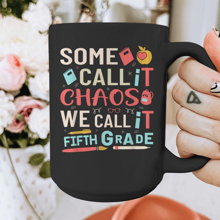 Some Call It Chaos We Call It Fifth Grade 5th Grade Teacher Graphic Print Coffee Mug, funny design Some Call It Chaos We Call It Fifth Grade 5th Grade Teacher Graphic Print Coffee Mug, funny design