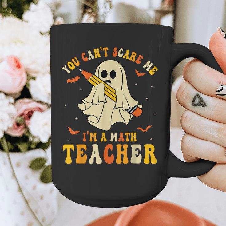 You Can't Scare Me I'm A Math Teacher Halloween Ghost Groovy Graphic Print Coffee Mug, Groovy Teacher Gifts, funny design You Can't Scare Me I'm A Math Teacher Halloween Ghost Groovy Graphic Print Coffee Mug, Groovy Teacher Gifts, funny design
