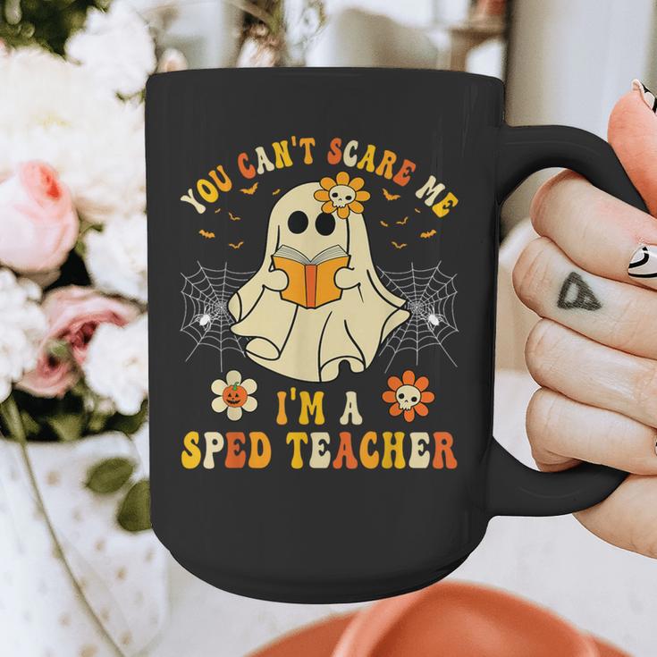You Can't Scare Me I'm A SPED Teacher Halloween Ghost Graphic Print Coffee Mug, funny design You Can't Scare Me I'm A SPED Teacher Halloween Ghost Graphic Print Coffee Mug, funny design